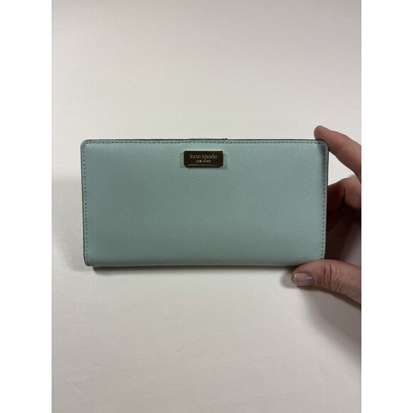 kate spade new york Handbags - Kate Spade Newbury Lane Stacy Wallet Graceblue Light Baby Blue Saffiano Leather